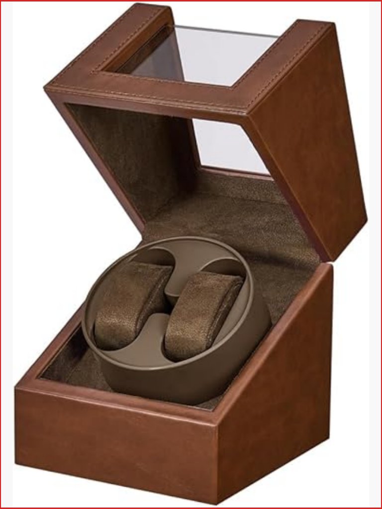 Dual Watch Winder Box Automatic Watch Winder With Usb Type C Quiet Japanese